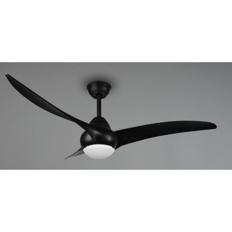 Ventilador de techo alesund led trio lighting r67142132-negro mate
