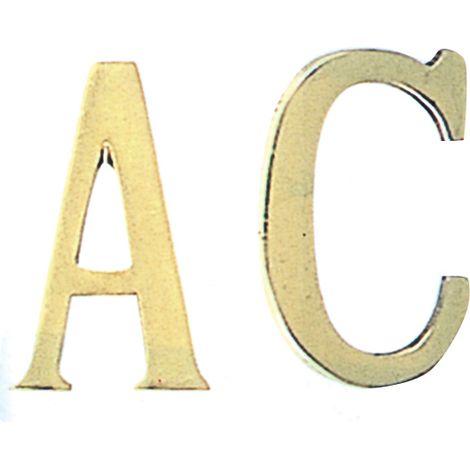 Lettera C in Ottone 75 cm 10 Pezzi
