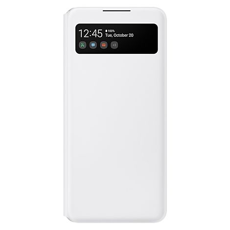 Étui portefeuille Samsung EF-EA426PW A42 5G blanc/blanc S View (1/5)