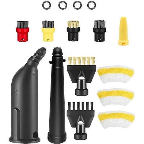 Kit de pièces de rechange universelles pour nettoyeur vapeur Karcher SC2 SC3 Easyfix : brosses, buses, housses de balai en microfibre (1/5)