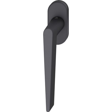 FSB Fenstergriff 34 1005 ovale Rosette - Aluminium schwarz matt