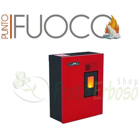 Camilla - Estufa de pellets de 4,6 Kw rojo