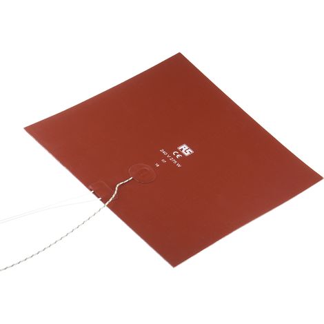 Tapis chauffant en silicone Carré RS PRO, 240 V c.a., 275 W, 250 x 250mm ( Prix pour 1 ) (1/2)