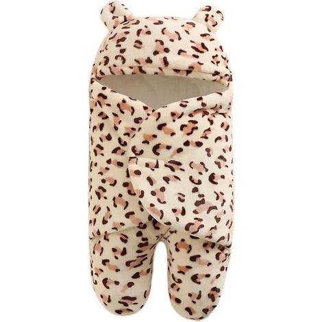 Nid d'ange universel hiver pour bébé - AMOUNE - Léopard - Flanelle + Coton - 78L x 90l cm (1/4)
