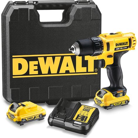 TRAPANO AVVITATORE 2 BATTERIE LITIO 10,8V 2AH (DCD710D2-QW)- - 2 batterie al Litio da 2Ah - 1 pezzi DEWALT
