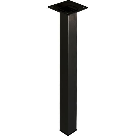 Piede quadro "Element System" - 25x25 - H.250 mm. - nero