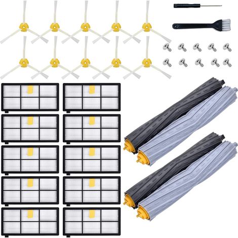 Kit Pièces accessoires pour Aspirateur iRobot Roomba Serie 800 900 850 860 861 865 866 870 871 875 876 880 886 890 891 895 896 960 965 966 970 971 974 975 976 980 981 Filtre Remplacement (1/5)