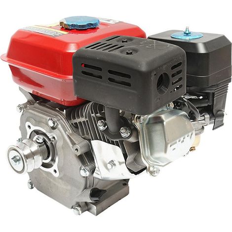 Motore a Scoppio 7,5 CV, Motore a Benzina 4 Tempi 196cc con Albero Ø 20 mm e Puleggia, Avviamento a Strappo Breckner Germany (1/5)