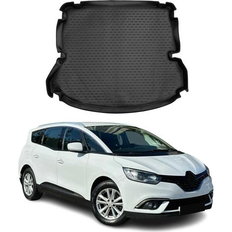 OMAC Tapis de Coffre Compatible avec Renault Grand Scenic 2016-2023 en Caoutchouc Noir (1/5)
