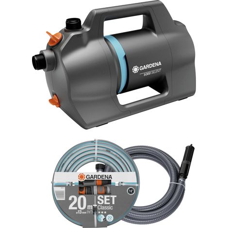 GARDENA Gartenpumpe 5000 Silent Set Set pompe de jardin 5.100 l/h