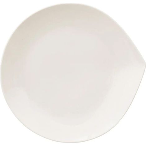 Lot de 6 Assiettes à Dessert "Goutte" 21cm Blanc (1/2)