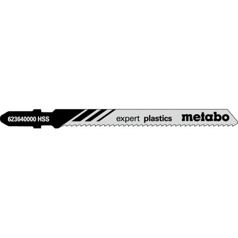 Lames de scie sauteuse pour aluminium expert, longueur utile 74 mm, dents 2 mm, HSS Z, polies, lot de 5