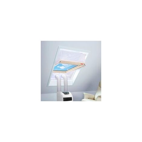 Kit de climatiseur portable étanche à double ventilation pour fenêtre – Convient aux climatiseurs à tuyaux simples et doubles, 190 x 38 cm (1/5)