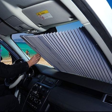 Pare-Soleil de Voiture, Style Accordéon Automatique rétractable Pare-Brise Avant Pare-Brise - 46cm for Rear Window (1/5)