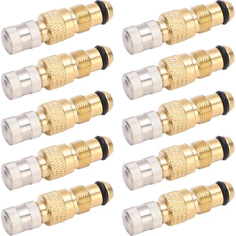 10PCS Soupapes Air Tractor Pneus Tige Valve Laiton TR218A CH3 Noyau Boîtiers Remplacement (1/5)