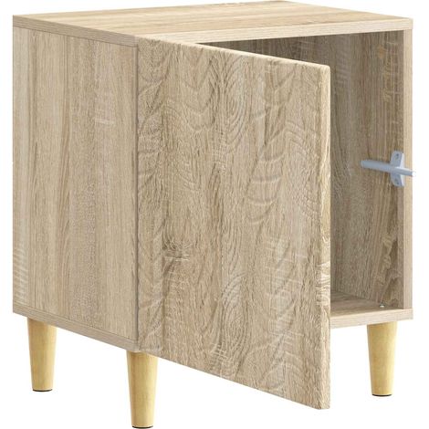 Comodino  Armadio da Notte  Mobiletto da notte Rovere Sonoma 43 x 34,5 x 50 cm Legno ingegnerizzato (1/5)