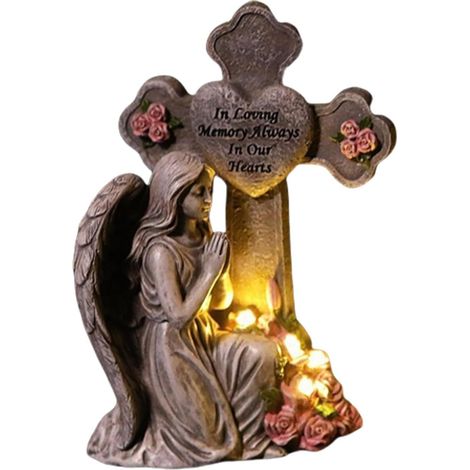 Engelsstatue für den Außenbereich Blumen mit Beileid Statuen