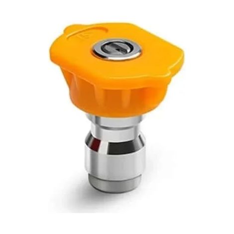 Ensemble de buses à connexion rapide en laiton 1/4" (buse coudée à 15°), adaptateur de tuyau pour nettoyeur haute pression avec vanne réglable pour lavage de voiture. (1/5)