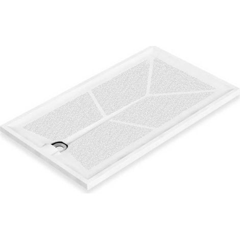 AKW Braddan Anti-Slip GRP Rectangular Shower Tray 1200mm x 650mm (1/5)