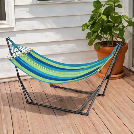 Mobilier de jardin en rotin 2 en 1 270 x 100 x 94 cm (1/5)