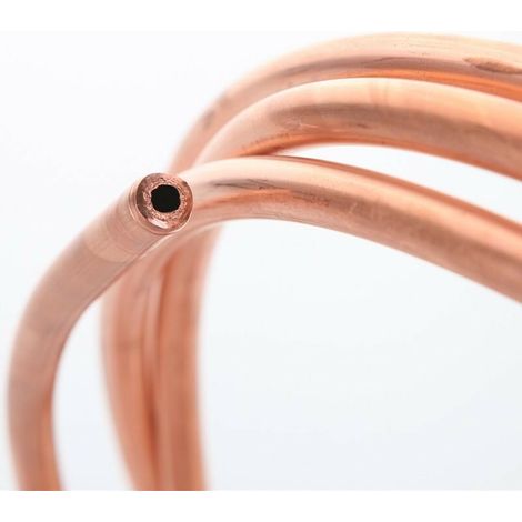 Tuyau de Cuivre Mou de Fil de Cuivre de 2M pour la Tuyauterie de Réfrigération OD 5mm x ID 4mm