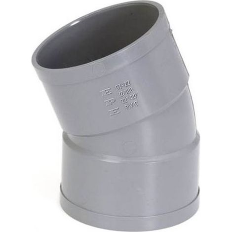 Coude PVC femelle-femelle 20° Ø100