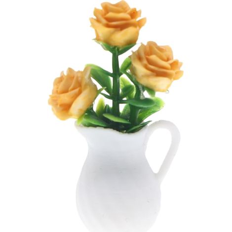 Plante miniature artificielle pour maison de poupée, pot de bonsaï, petit jardin, paysage, accessoires de bricolage, décoration d'intérieur (F) (1/5)