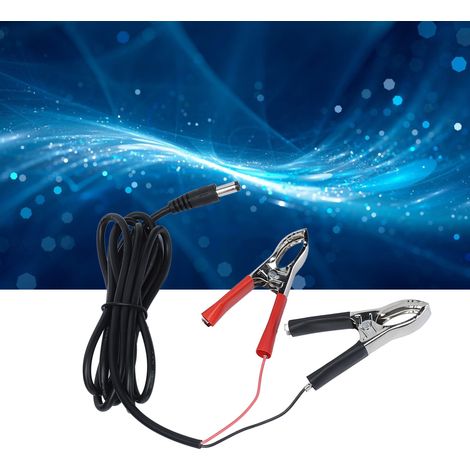Câble de charge avec pinces crocodile 1,5 m pour chargeur 12V‑24V, accessoire auto