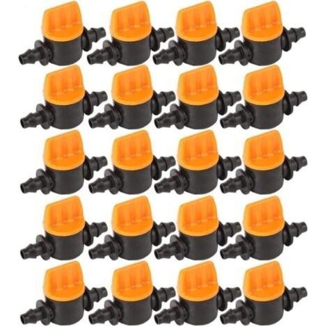 40 valves for irrigation pipes, valves for drip irrigation with shut-off valves for corrugated irrigation pipes (1/4)