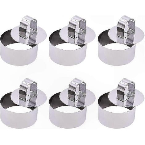Moule à dessert rond en inox, cercle à pâtisserie pour mousse et cuisson (1/5)