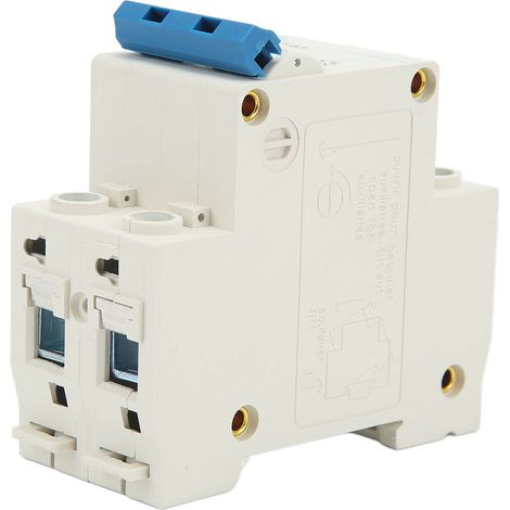 Modularer 2-poliger DIN-Schienen-Leistungsschalter, Fehlerstromschutzschalter, AC 400 V, 63 A (1/5)
