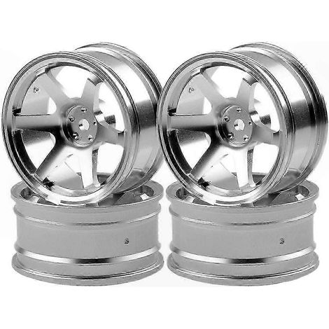 6-Speichen-Felge aus Aluminiumlegierung, 4er-Set, für PKW, robuste und leichte Ausführung, Standarddurchmesser, verbesserte Optik und Leistung. (1/5)