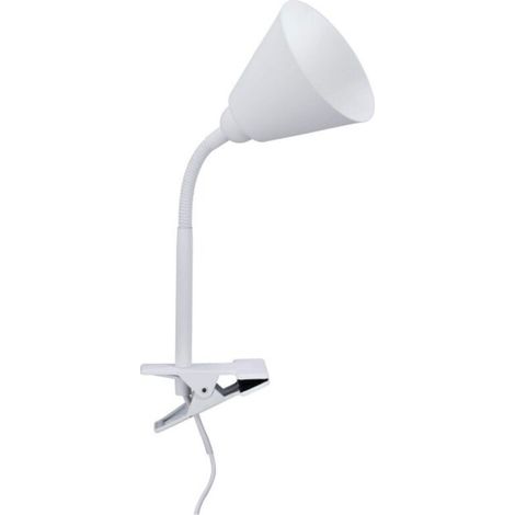 Spot pince Vitis avec bras flexible - E14 - 20W - Blanc (1/4)