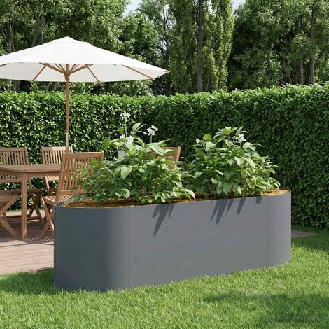 vidaXL Jardin surélevé Anthracite 140 x 40 x 40 cm Acier