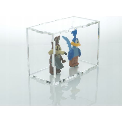 Caja expositora para dos figuras de Lego, protege contra el polvo y los rayos UV. (1/5)