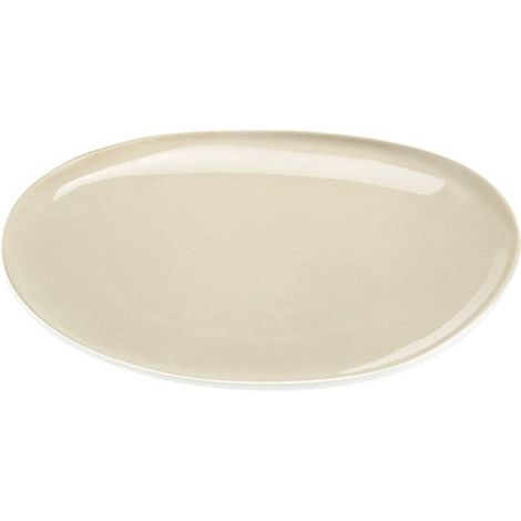 Assiette Plate Oslo 27cm Design Mat/brillant Bicolore - Amefa Medard De Noblat