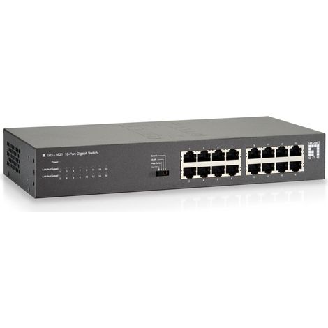 LevelOne GEU-1621 commutateur réseau Gigabit Ethernet (10/100/1000) Gris
