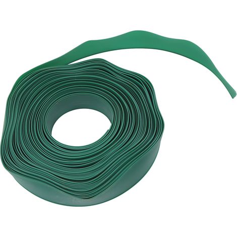 Kit de bordure de jardin 50 pièces, pointes en PE déformables, facile à utiliser, pour massifs de fleurs, cours et aménagements paysagers verts (1/5)