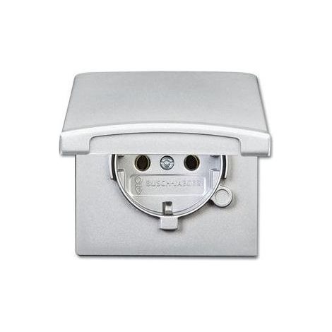 Busch-Jaeger 20 EUGK-33-101 SCHUKO® Steckdosen-Einsatz mit Klappdeckel (1/5)