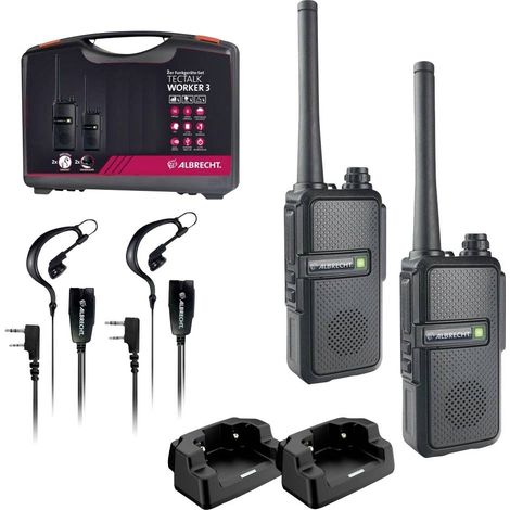 Albrecht Tectalk Worker 3 29825 Talkie-walkie PMR jeu de 2 (1/5)