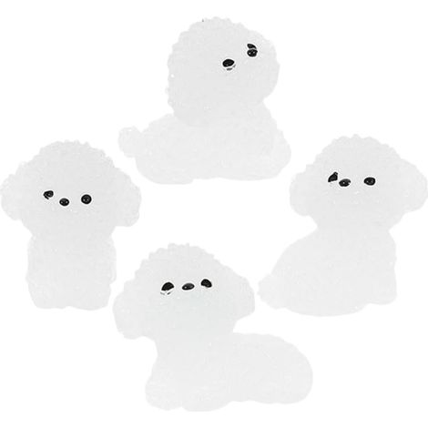 Kleinere Hundefiguren im niedlichen Bichon Frisé Design 4