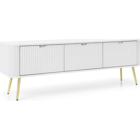 AX LIVING Kommode für TV Salvia 168cm Modern Funktional, Weiß