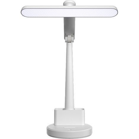 lampe de bureau blanche avec protection des yeux lampe de lecture led lampe de bureau à intensité variable avec port de charge usb 3 modes d'éclairage 4 niveaux de luminosité lampe de console tactile (1/4)