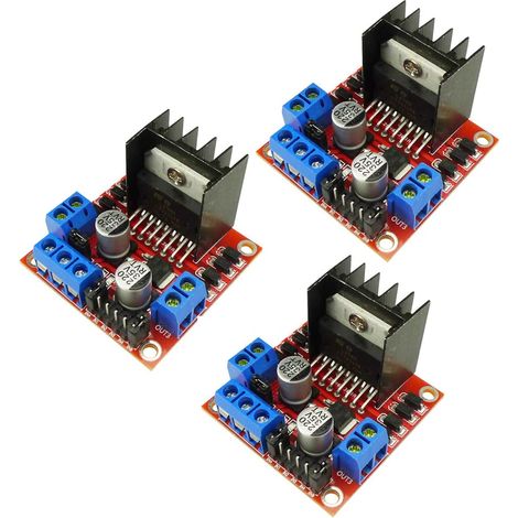 3PCS L298N Motor Drive Controller Board Module Dual H Bridge DC Stepper Module (1/5)