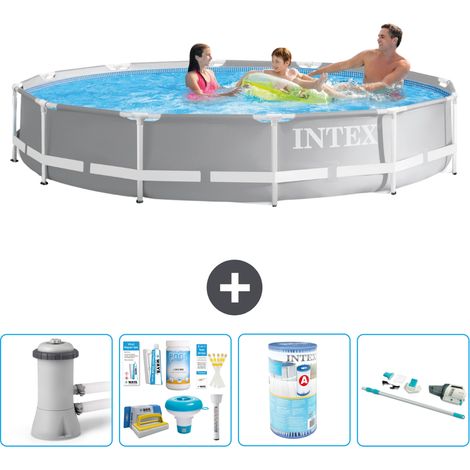 Prism Frame Pool Rund - 366x76 cm - 5-teilig S32116 (1/4)