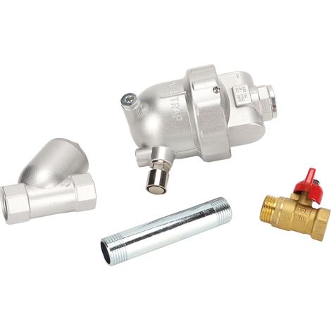 Vanne de vidange automatique pour compresseur d'air, filtre en acier inoxydable, purgeur à 1 bouton, drainage propre (1/5)