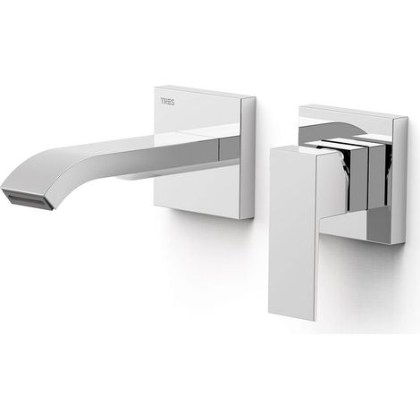 TRES 00630023 CUADRO Pieza Vista para Cuerpo Empotrado De Lavabo Color Cromo - ref: 630023