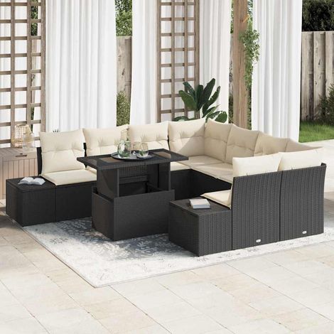 Gartenmöbel vidaxl garden sofa set Polyrattan 9-teilig (1/5)