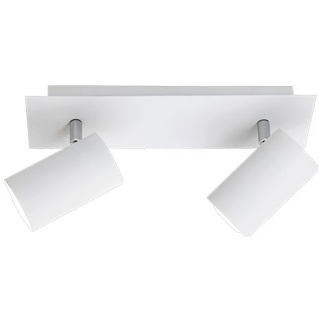 Faretto da soffitto Marley bianco 2 luci GU10 Trio