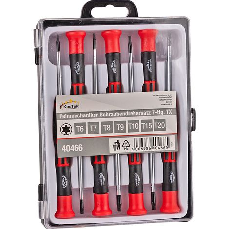 KesTek Feinmechaniker Schraubendreher Set 7tlg TX Torx Magnet Präzision (1/3)
